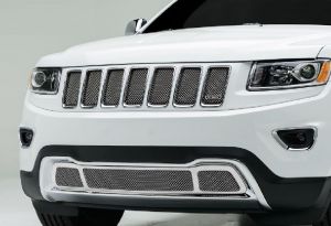 Решетки радиатора и бампера стальные для Jeep Grand Cherokee 2013-